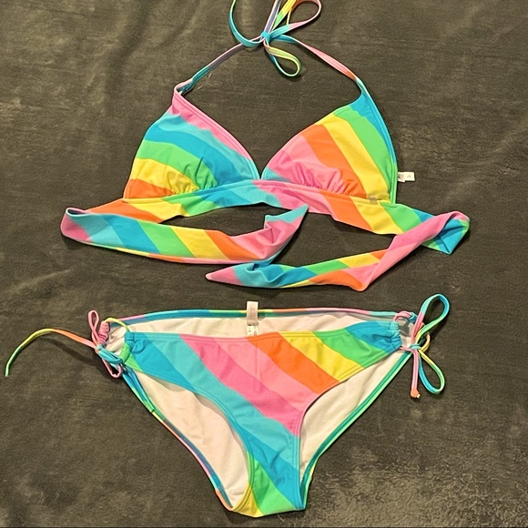 La Vie En Rose Other - LA VIE EN ROSE Rainbow Bikini